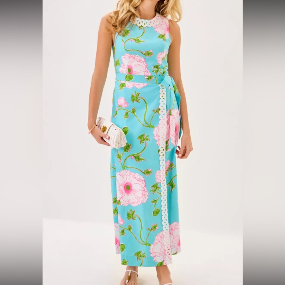 Lilly Pulitzer NWT Fresia Floral Maxi Dress